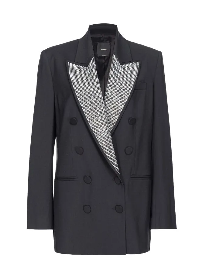 Blazer con strass