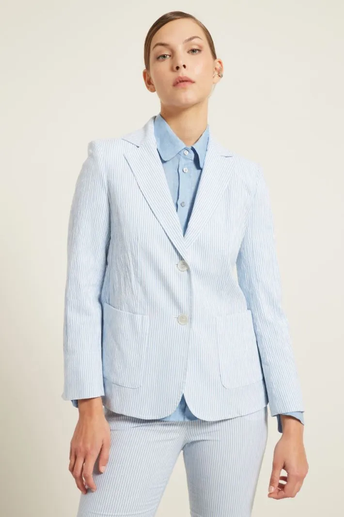 Blazer goffrato