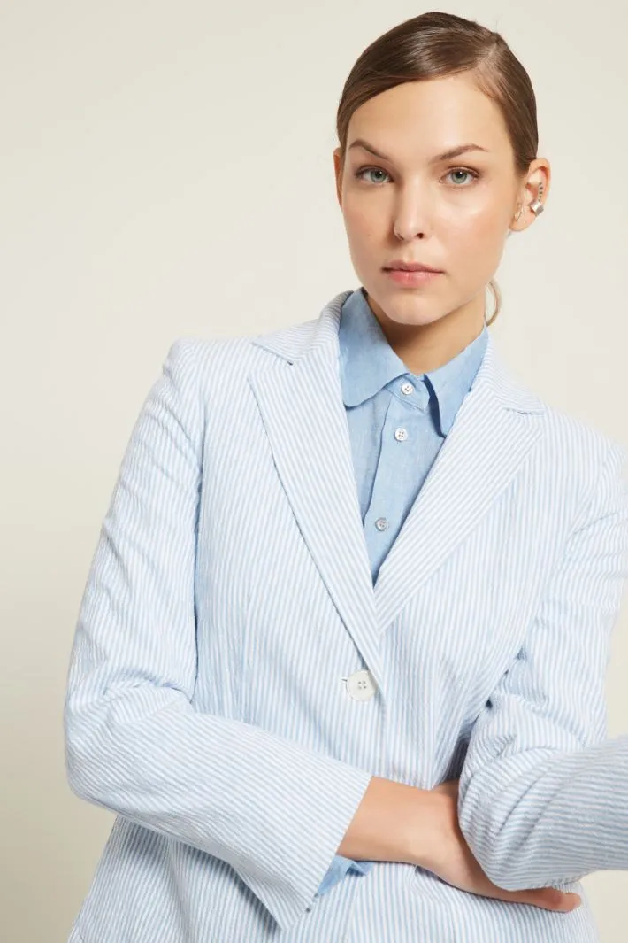 Blazer goffrato