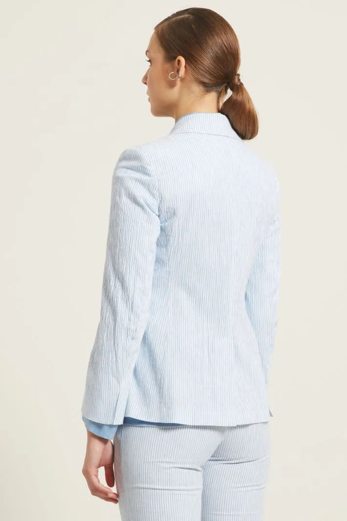 Blazer goffrato