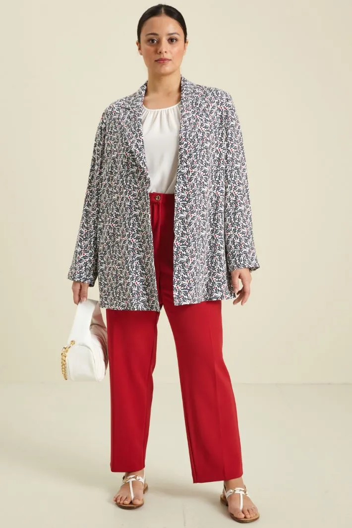 Blazer in crèpe marocaine