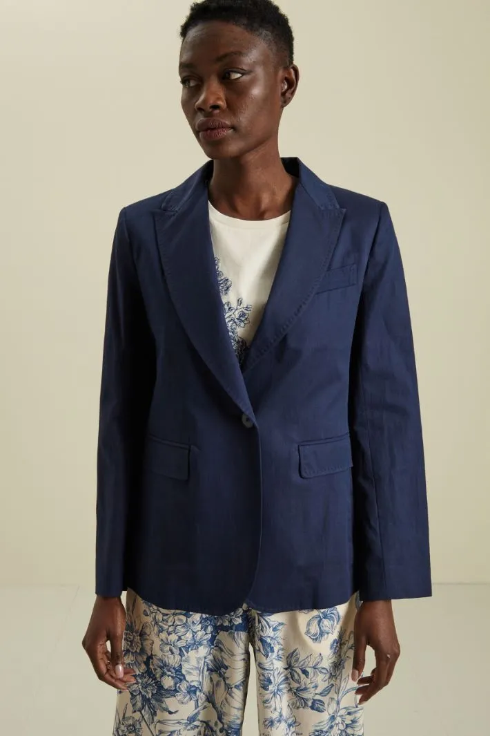 Blazer in gabardine
