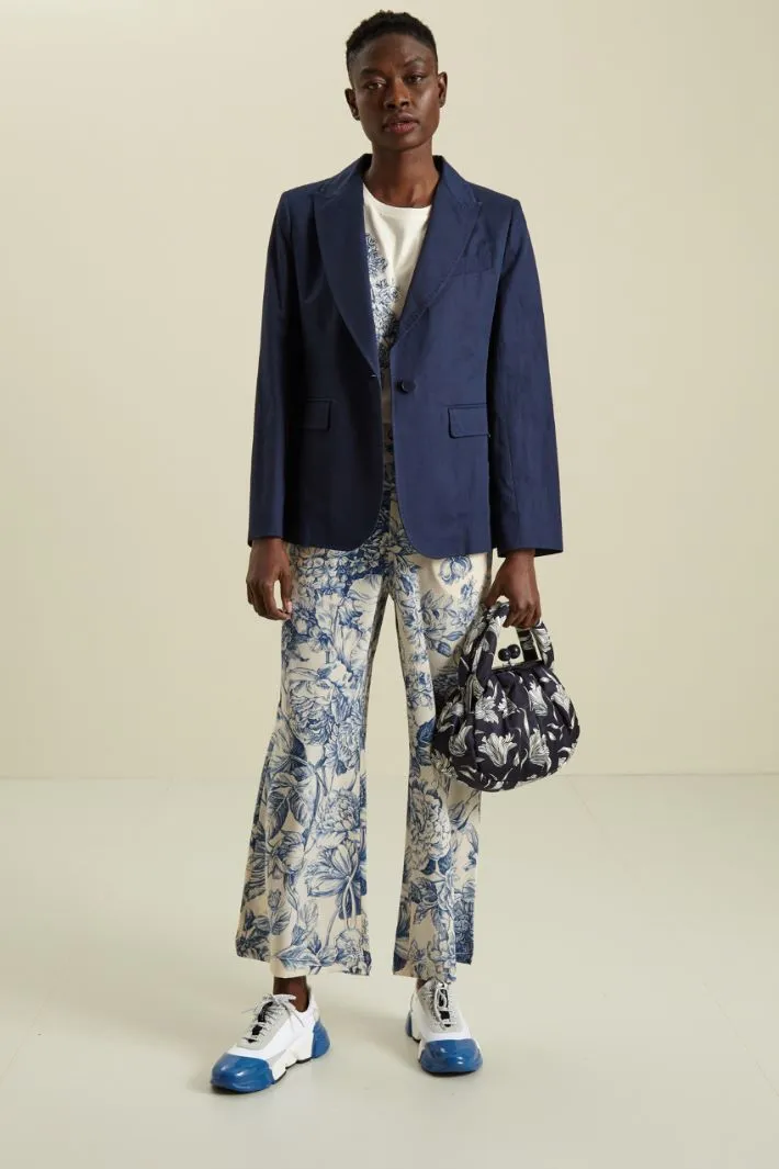 Blazer in gabardine