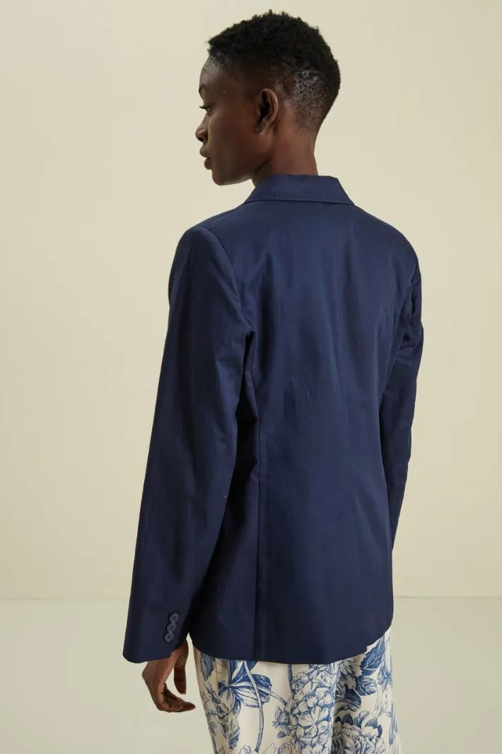 Blazer in gabardine