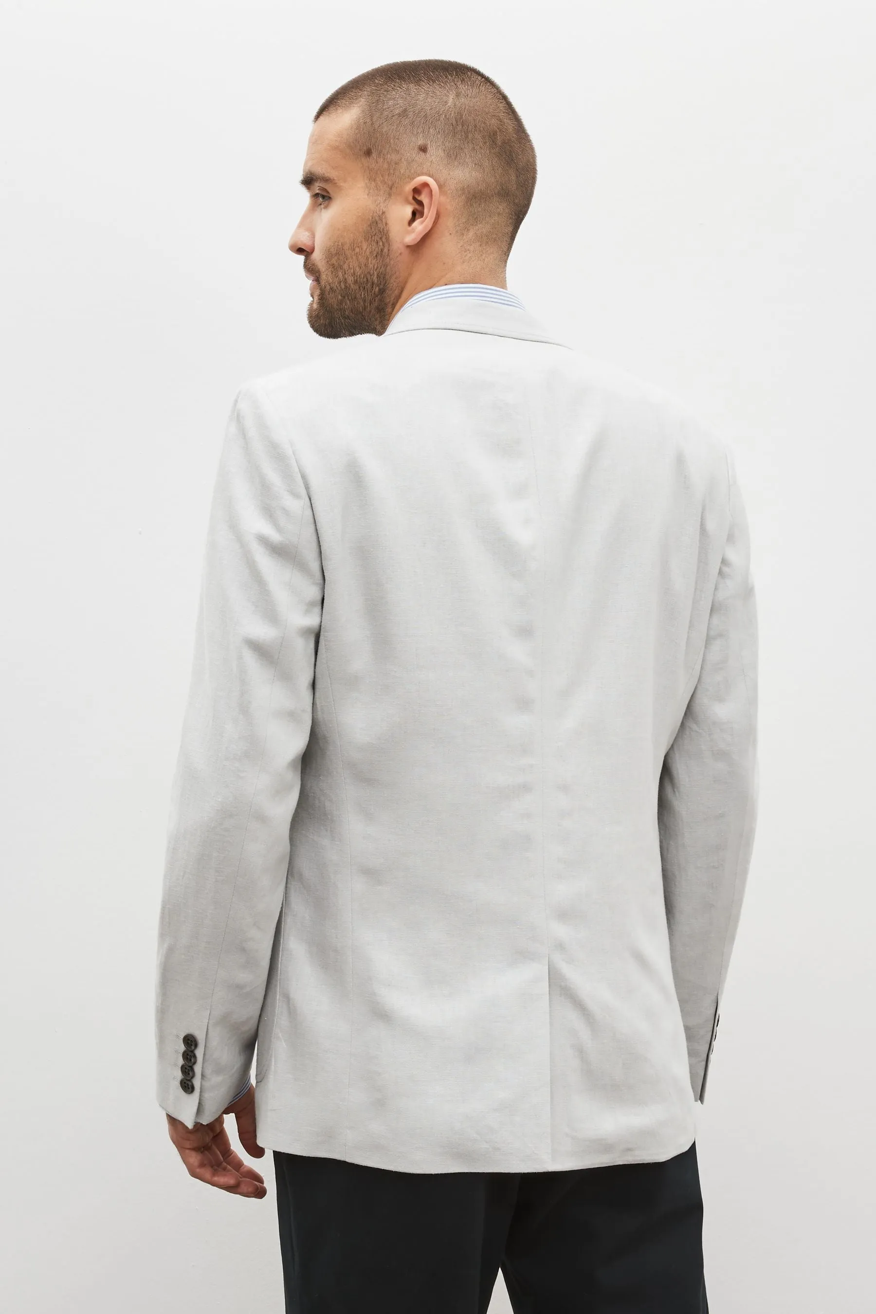 Blazer in misto lino
