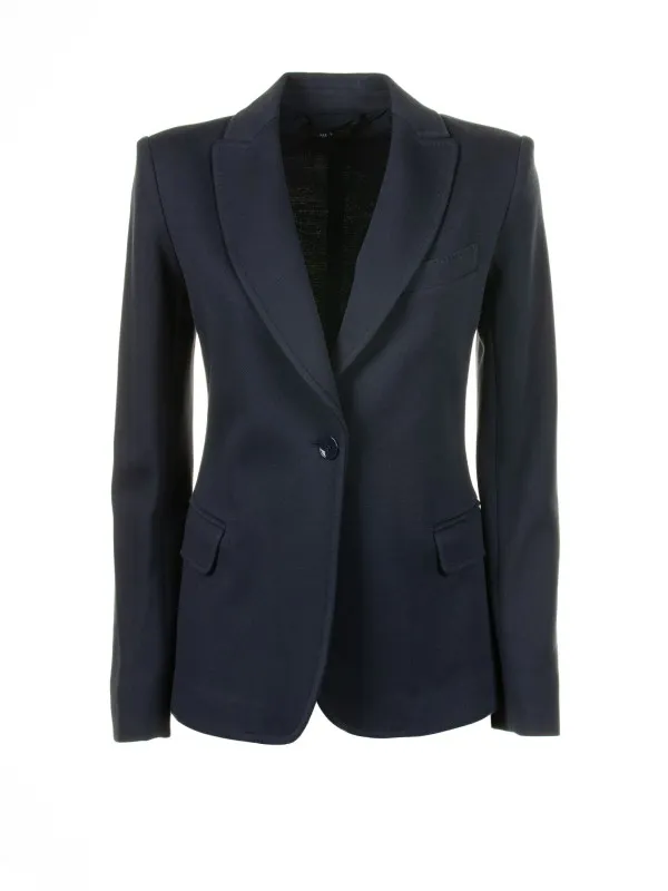 Blazer Rosetta navy blue wool