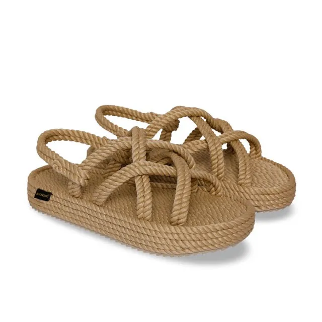 BOHONOMAD - Bodrum Platform Rope Sandal