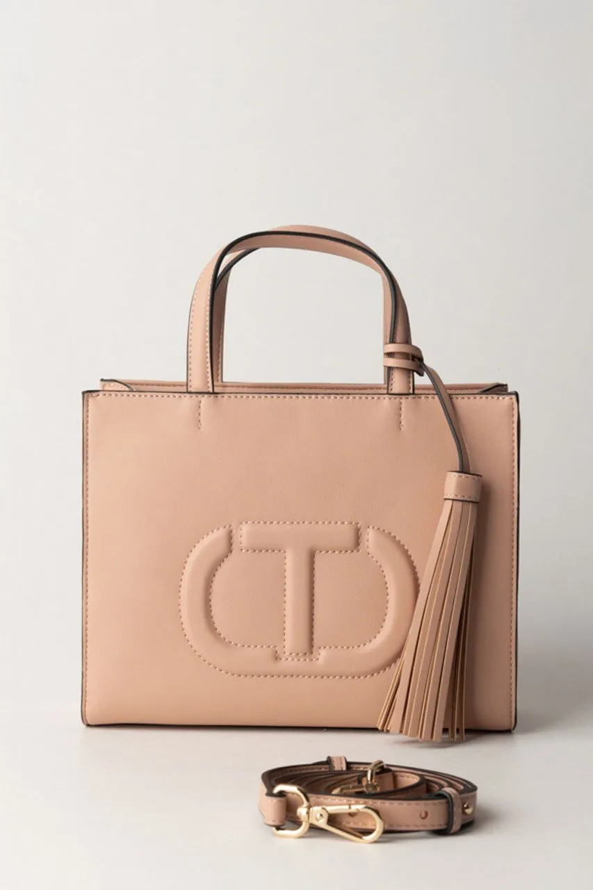 Borsa a tracolla con nappa TUSCANY
