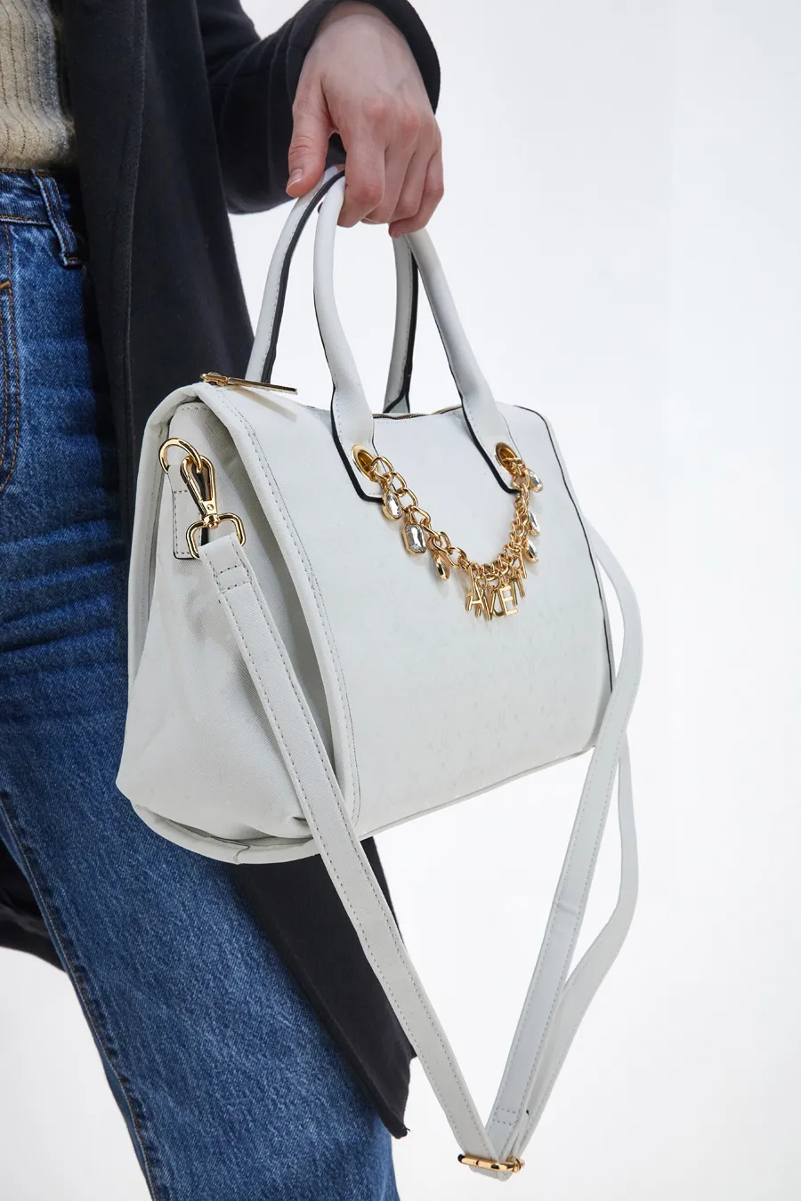 Borsa a Tracolla Lancetti Gorman Bianche