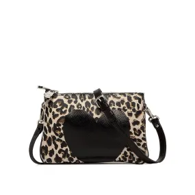 Borsa A Tracolla Two Media, Leoparato