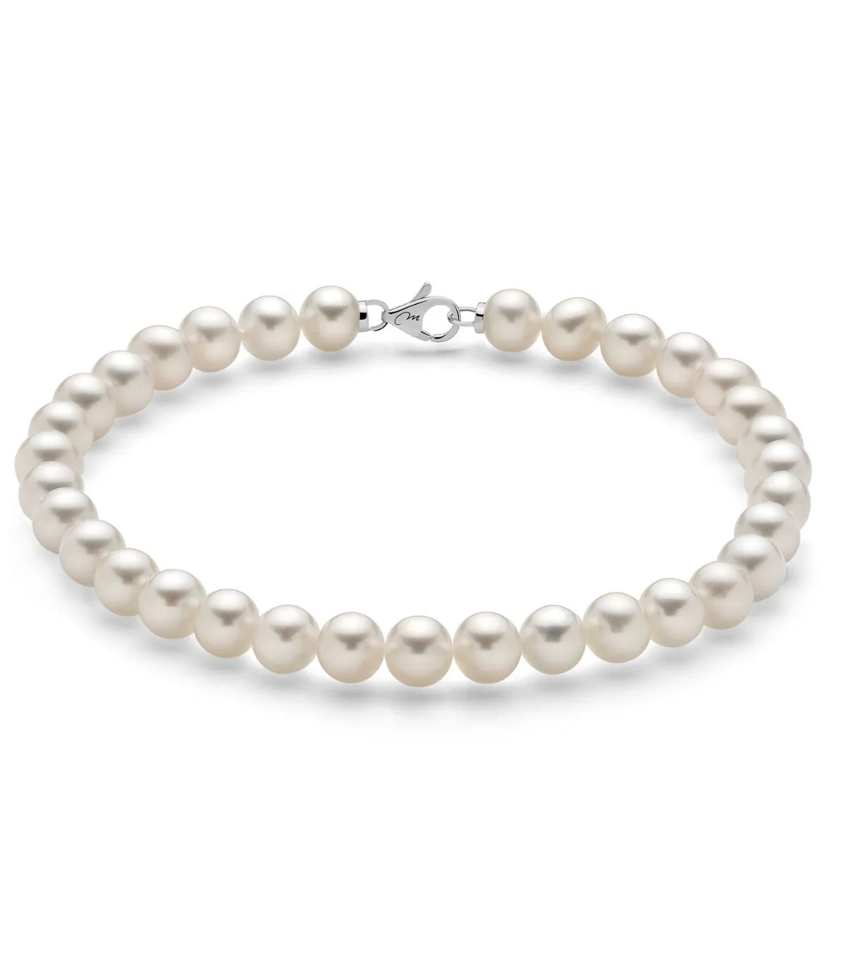 Bracciale Miluna Oro Bianco 18kt e Filo Di Perle 1MPE445_17NL587