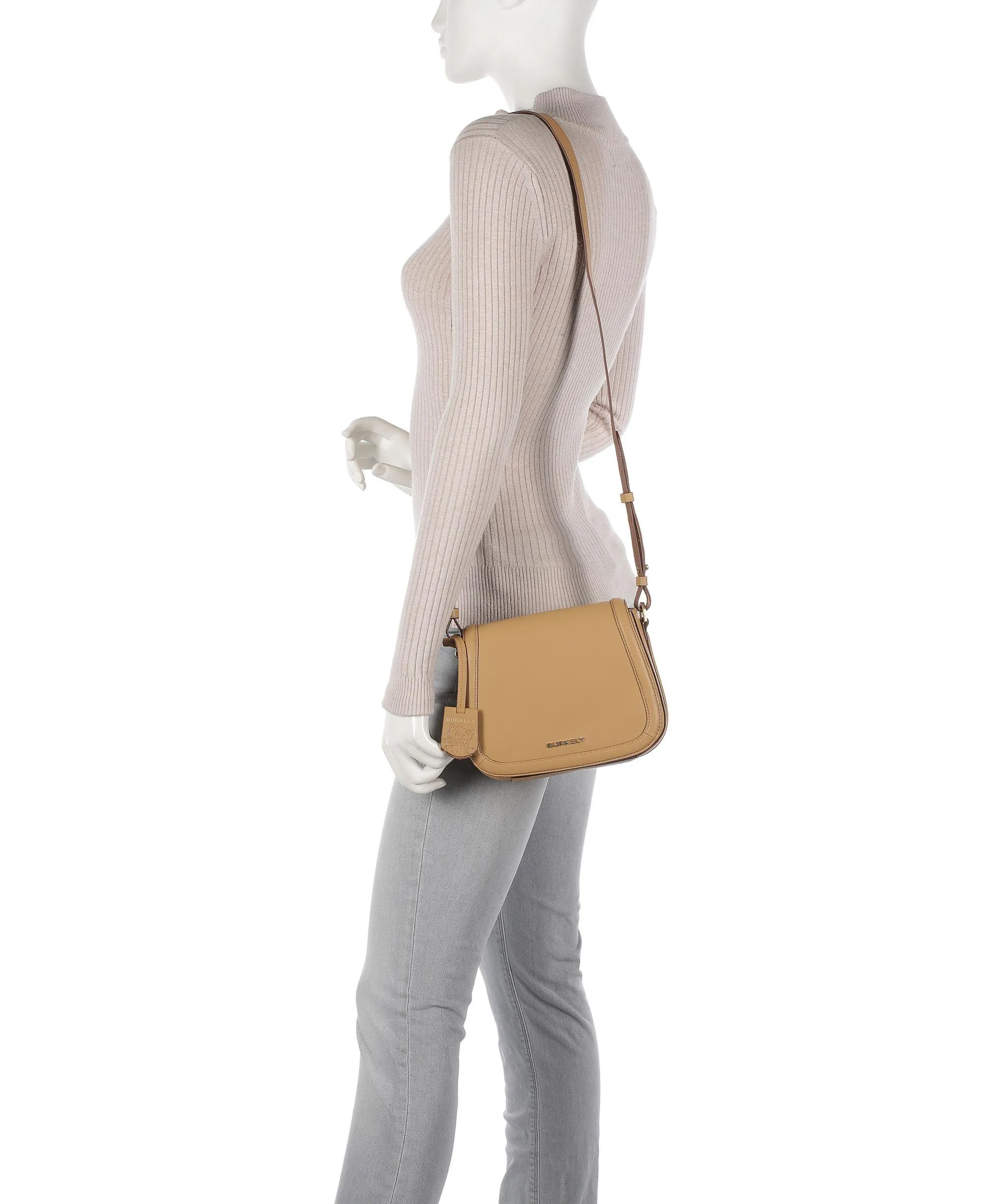  Burkely Beloved Bailey Borsa a tracolla pelle liscia marrone chiaro  