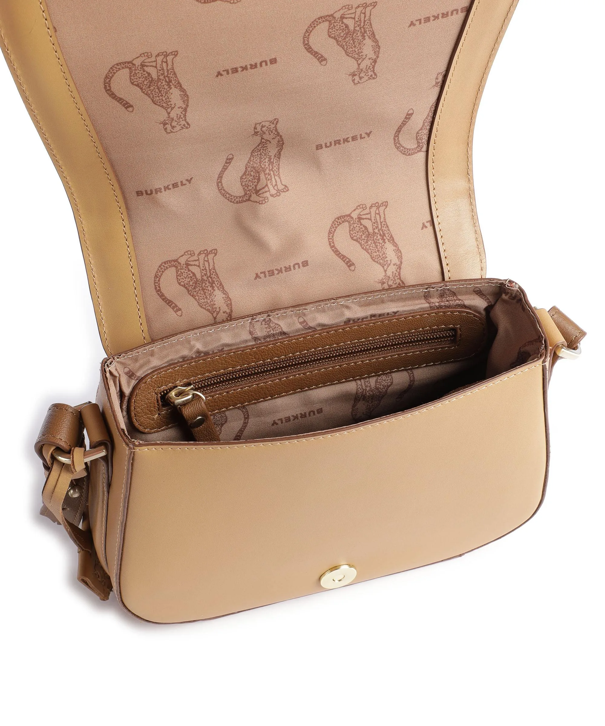  Burkely Beloved Bailey Borsa a tracolla pelle liscia marrone chiaro  