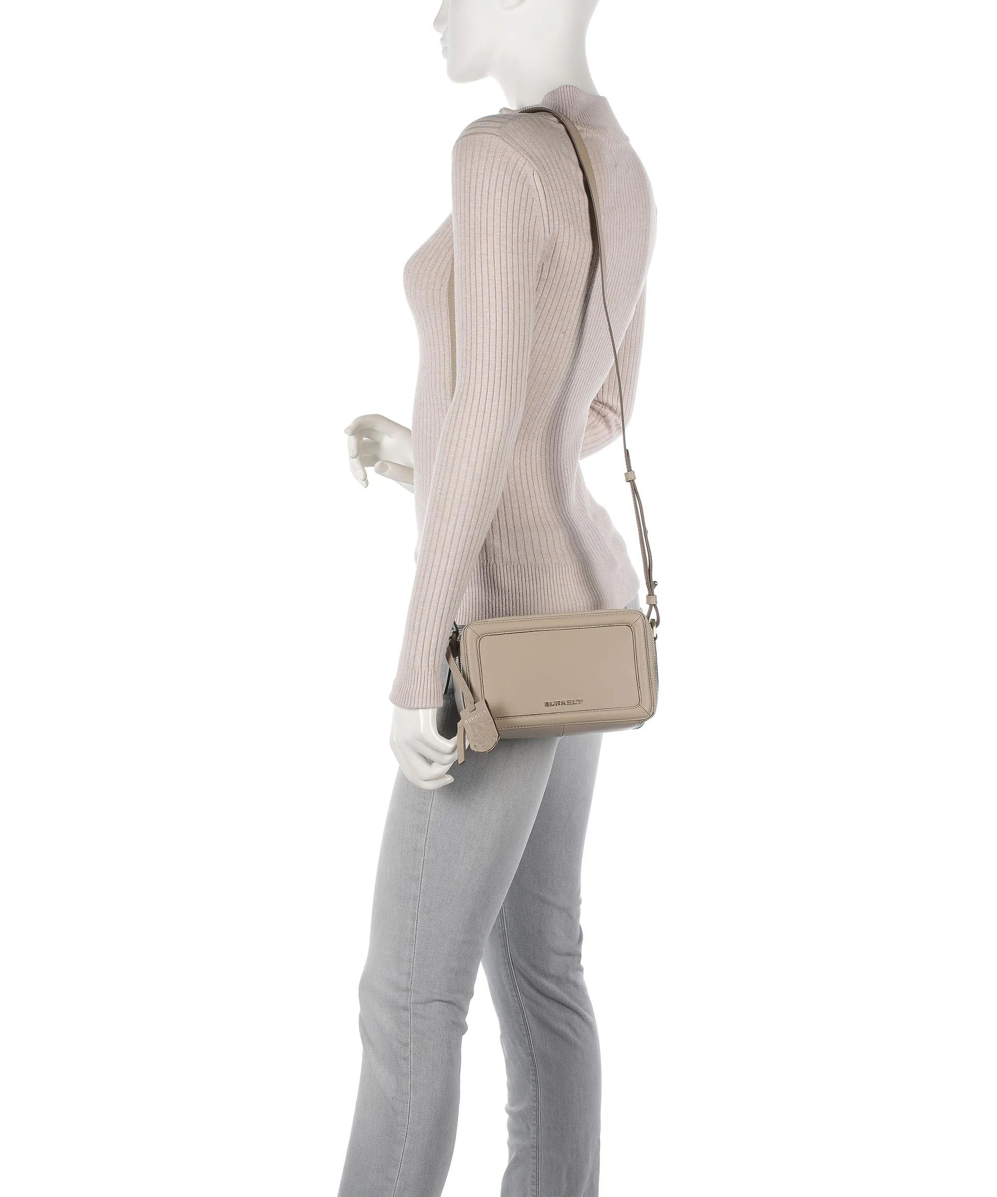  Burkely Beloved Bailey Borsa a tracolla pelle liscia taupe  