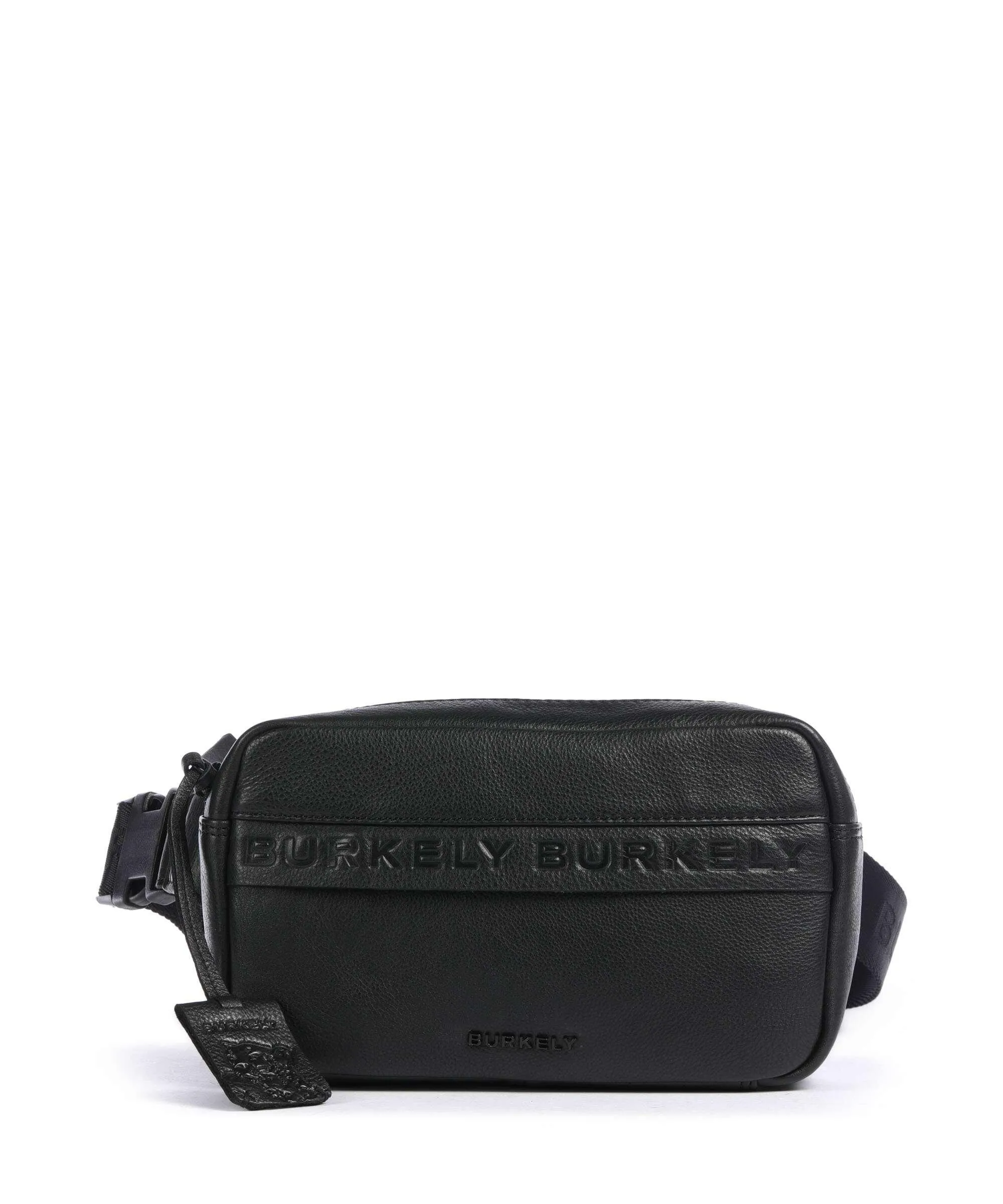  Burkely Minimal Mason Borsa a tracolla pelle granulata nero  