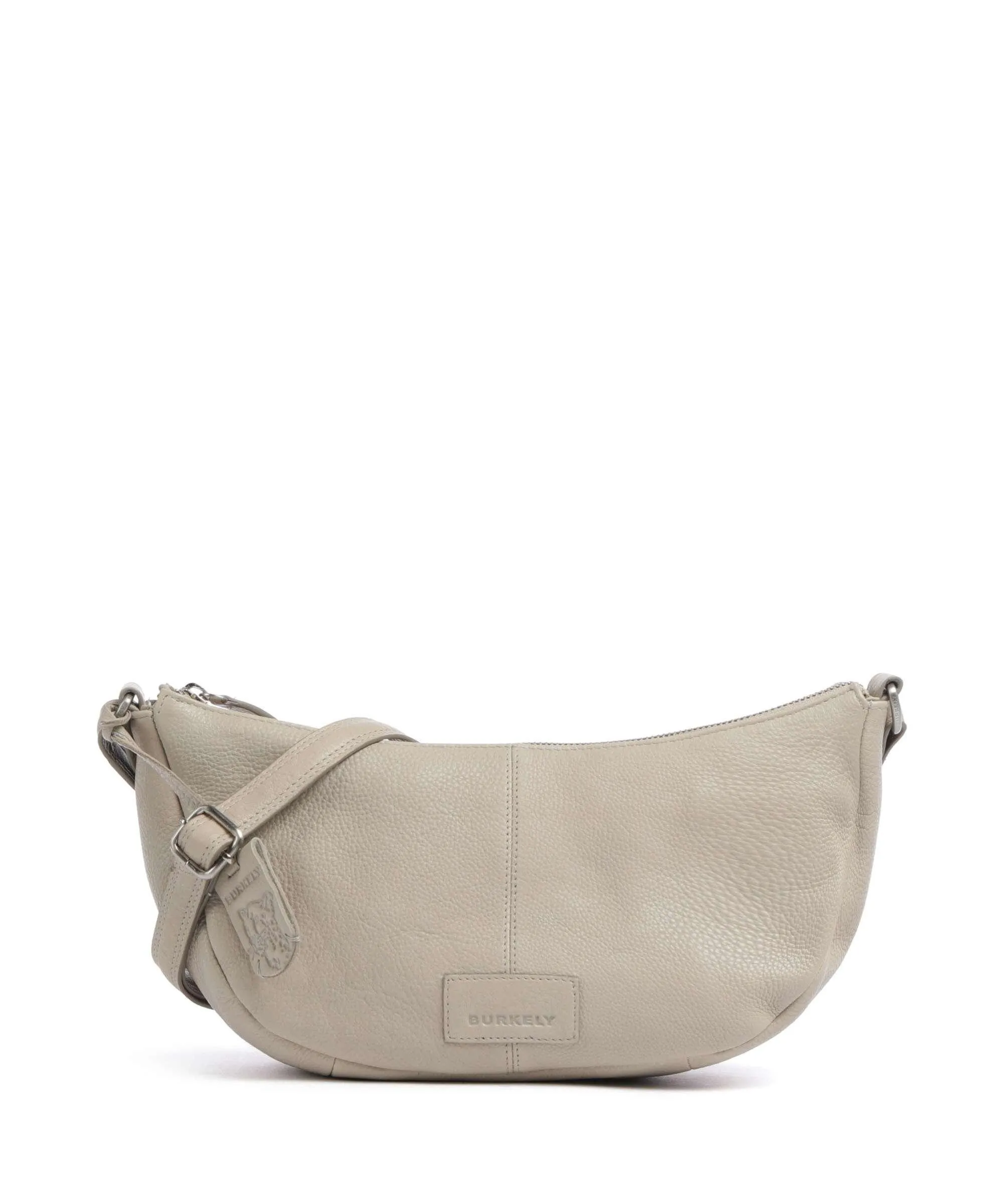  Burkely Soft Skylar Borsa a tracolla pelle granulata grigio chiaro  