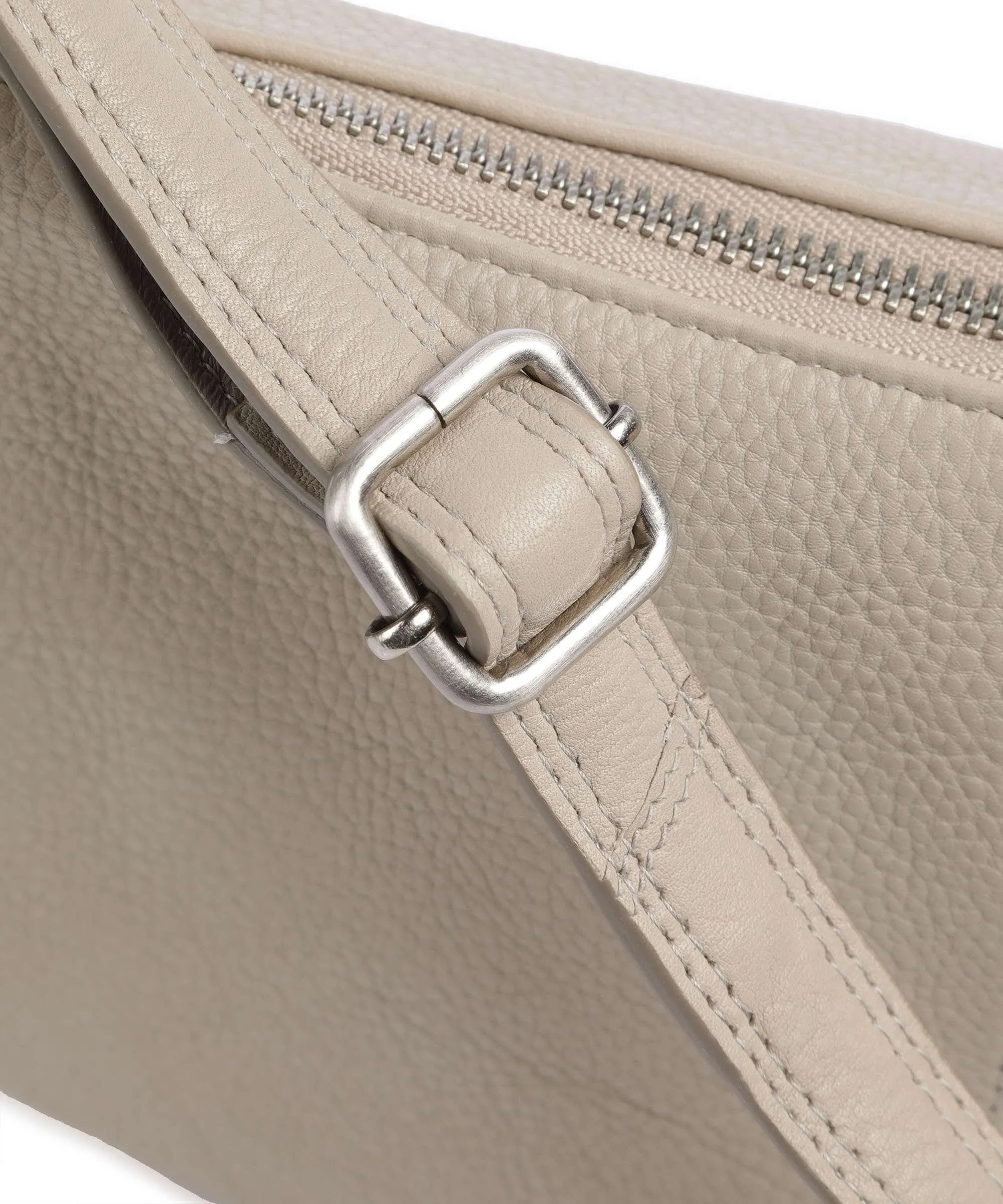  Burkely Soft Skylar Borsa a tracolla pelle granulata grigio chiaro  