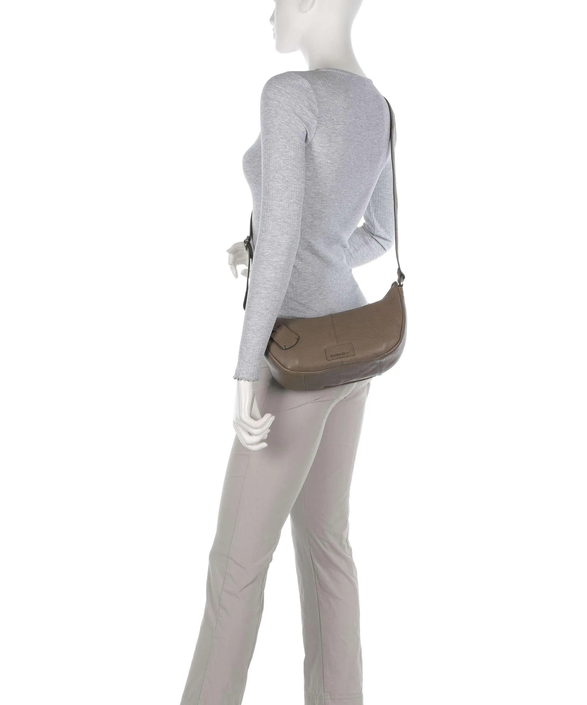  Burkely Soft Skylar Borsa a tracolla pelle granulata taupe  