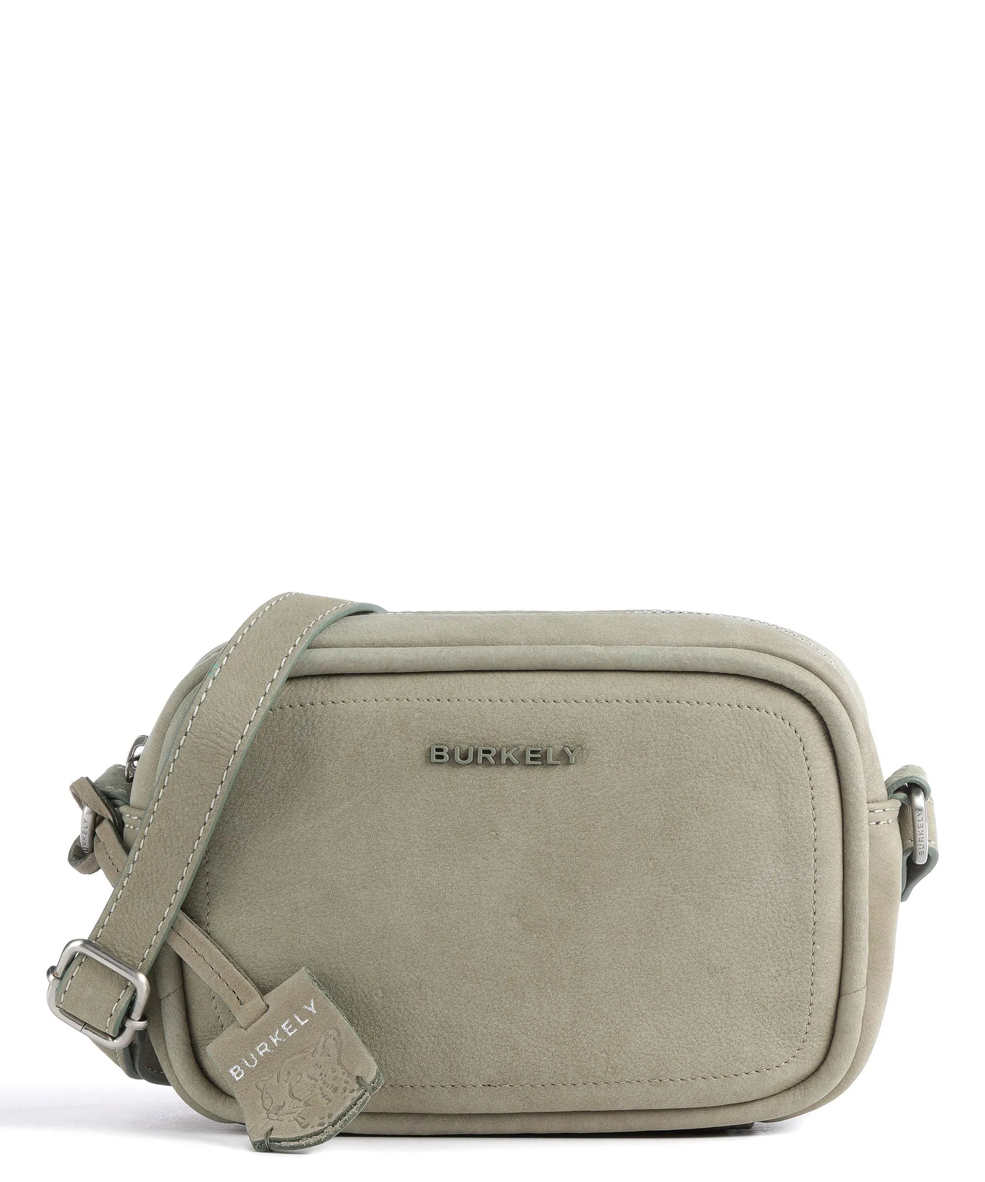  Burkely Still Selene Borsa a tracolla pelle ruvida grigio-verde  