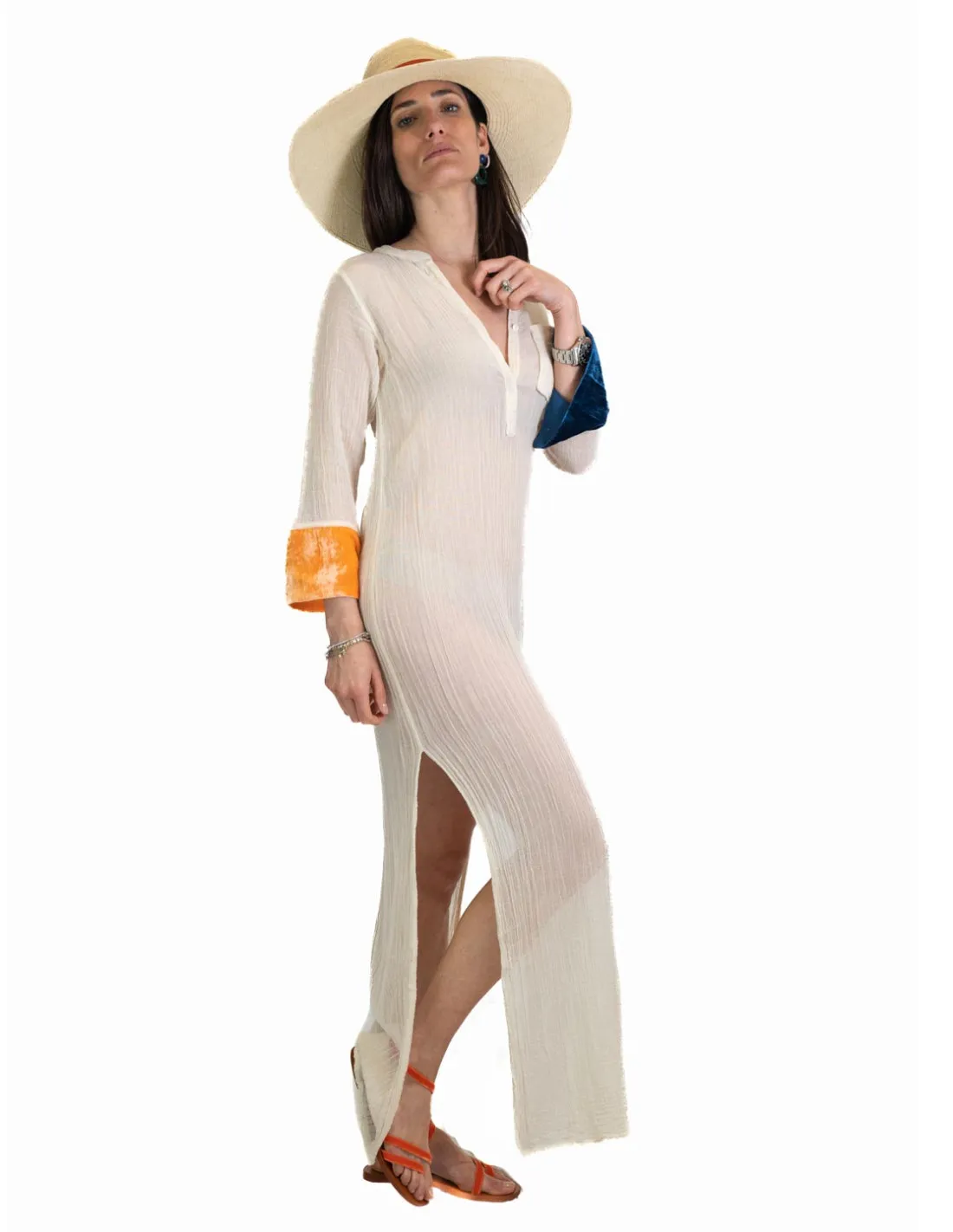 Caftano Ambas - Tunic Mona Grezzo