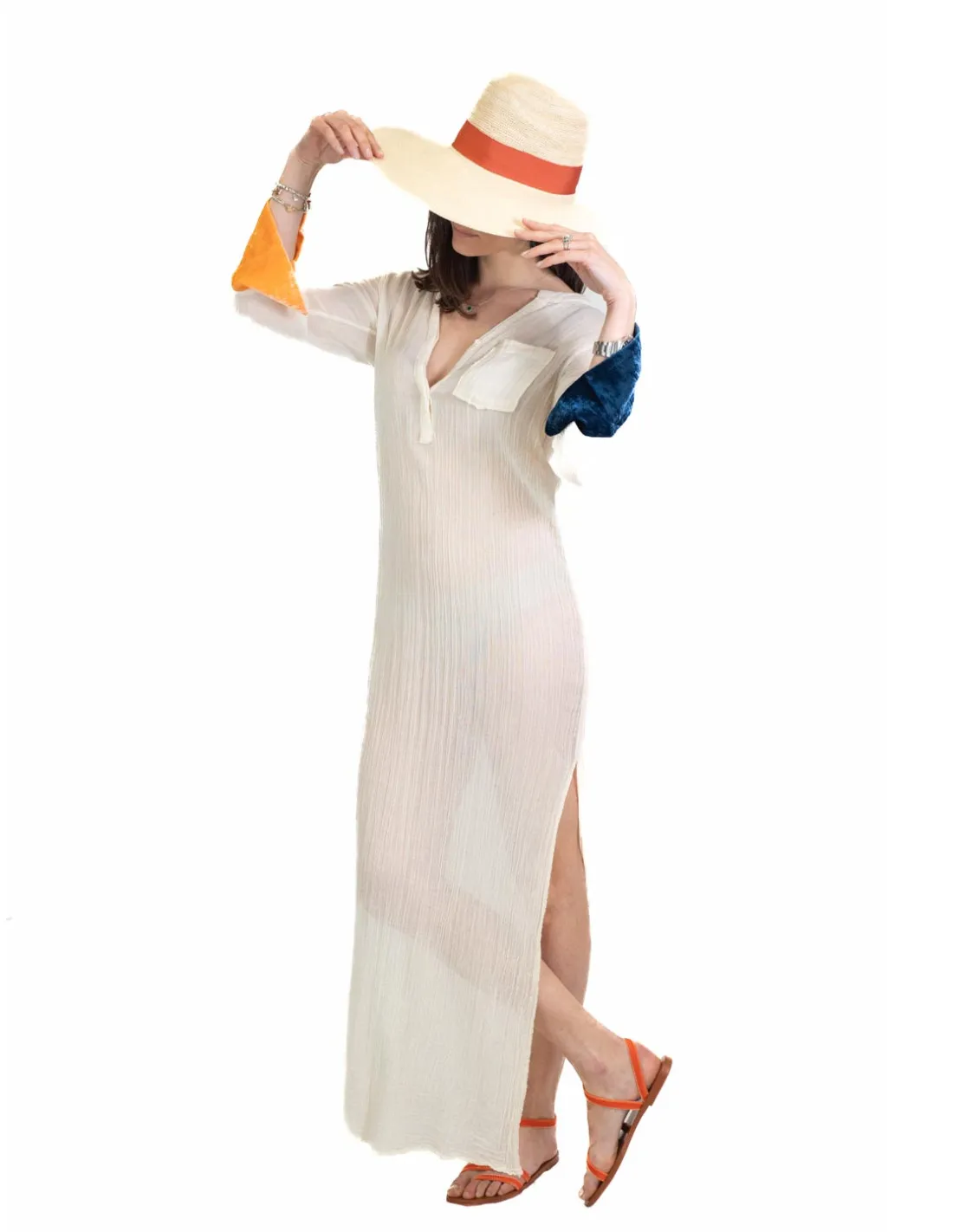 Caftano Ambas - Tunic Mona Grezzo
