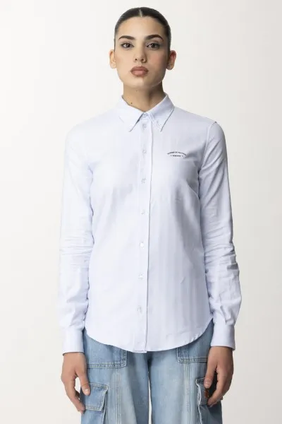 Camicia in popeline ricamo logo Oxford