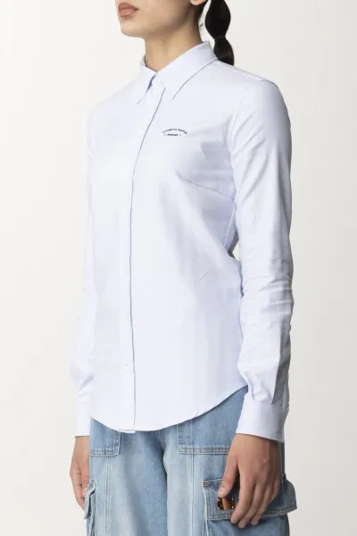Camicia in popeline ricamo logo Oxford