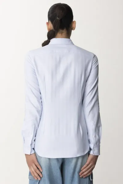 Camicia in popeline ricamo logo Oxford