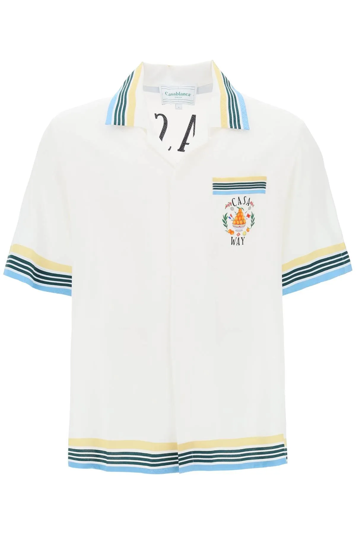 Camicia Manica Corta In Seta Casa Way