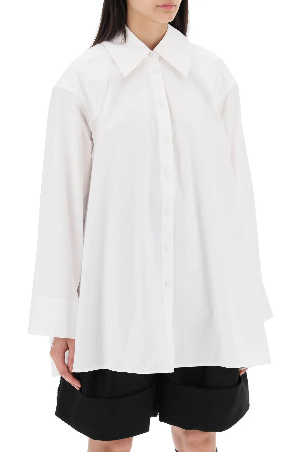 Camicia oversize con doppio colletto
