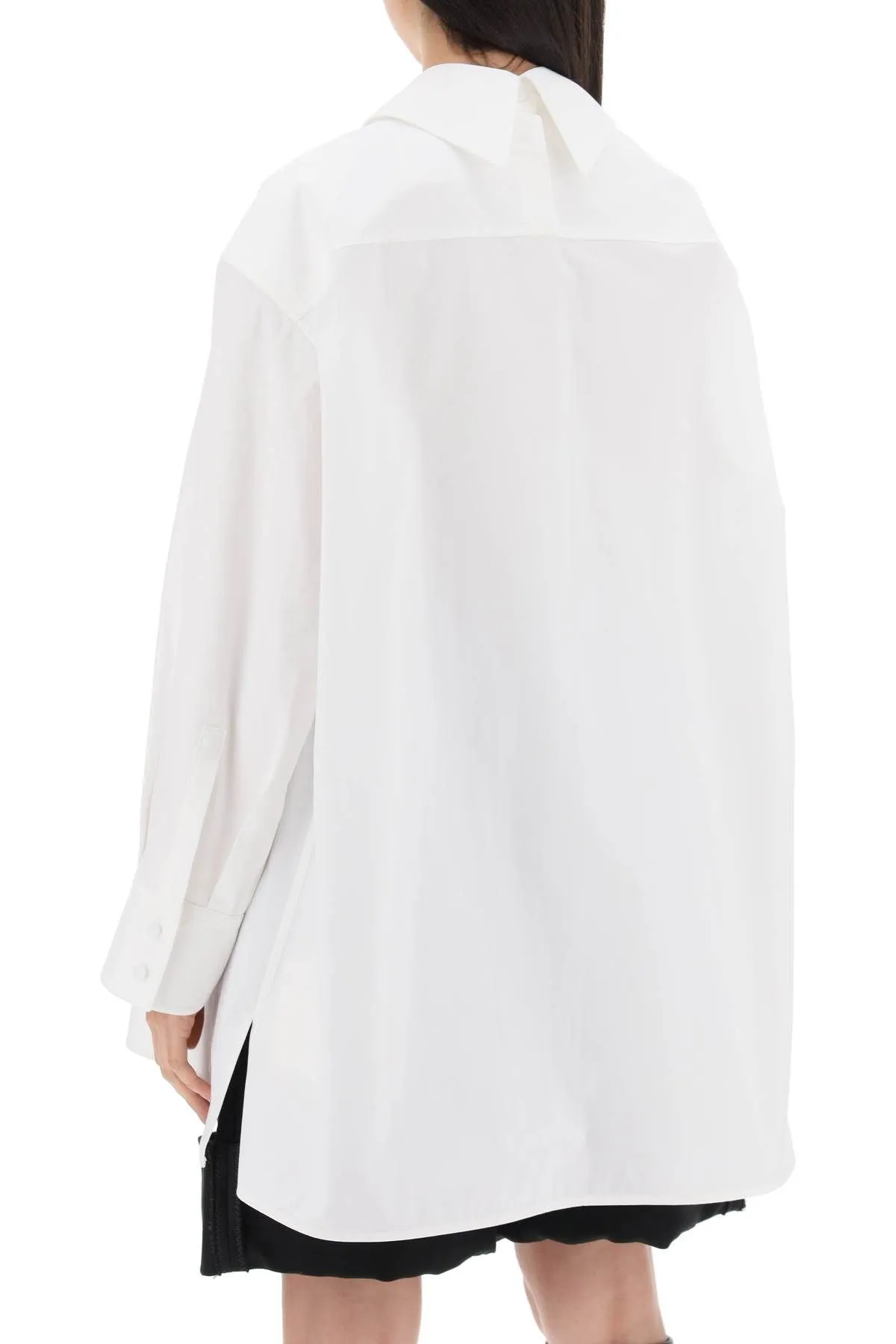 Camicia oversize con doppio colletto