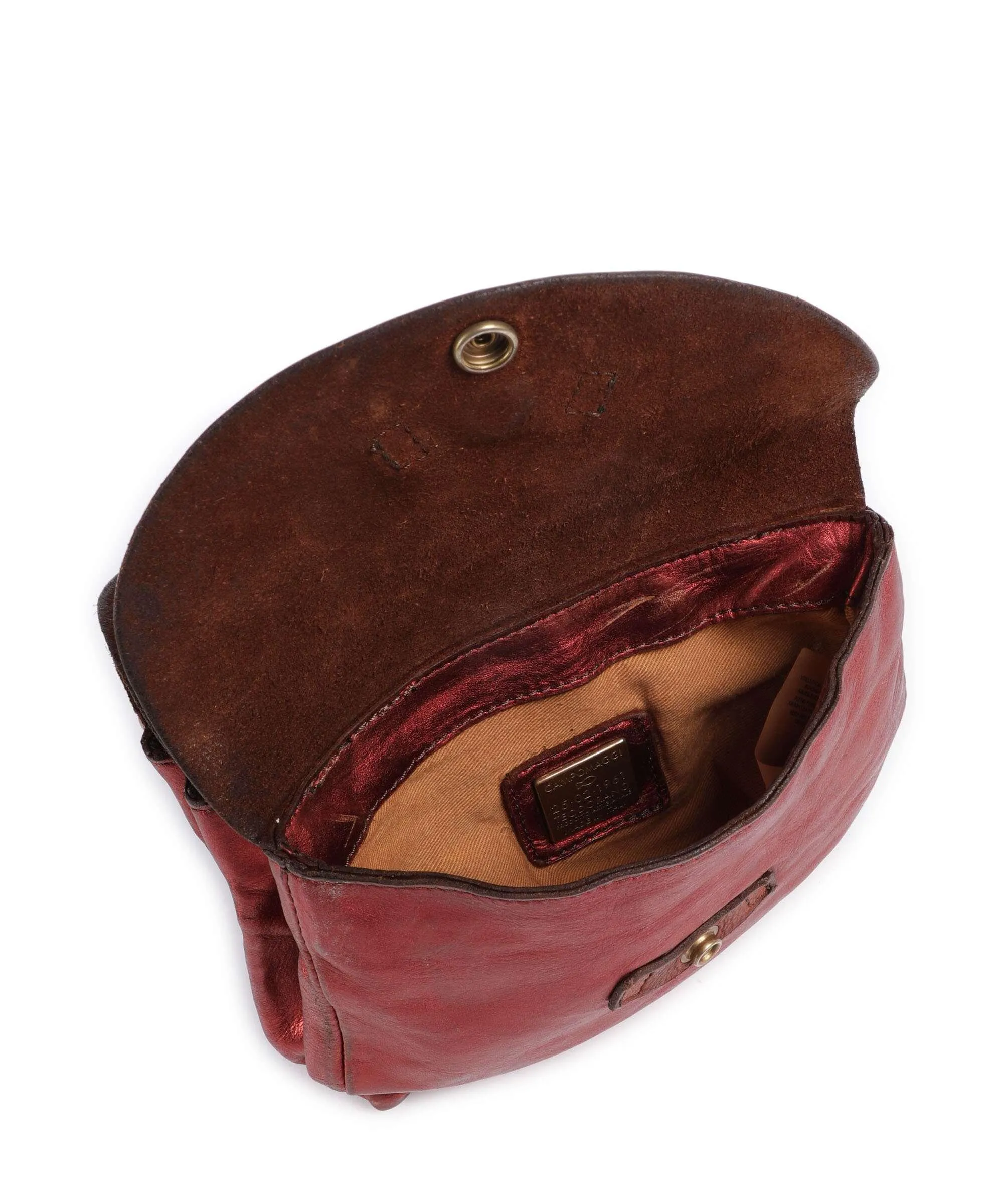  Campomaggi Borsa a tracolla pelle bovina rosso  
