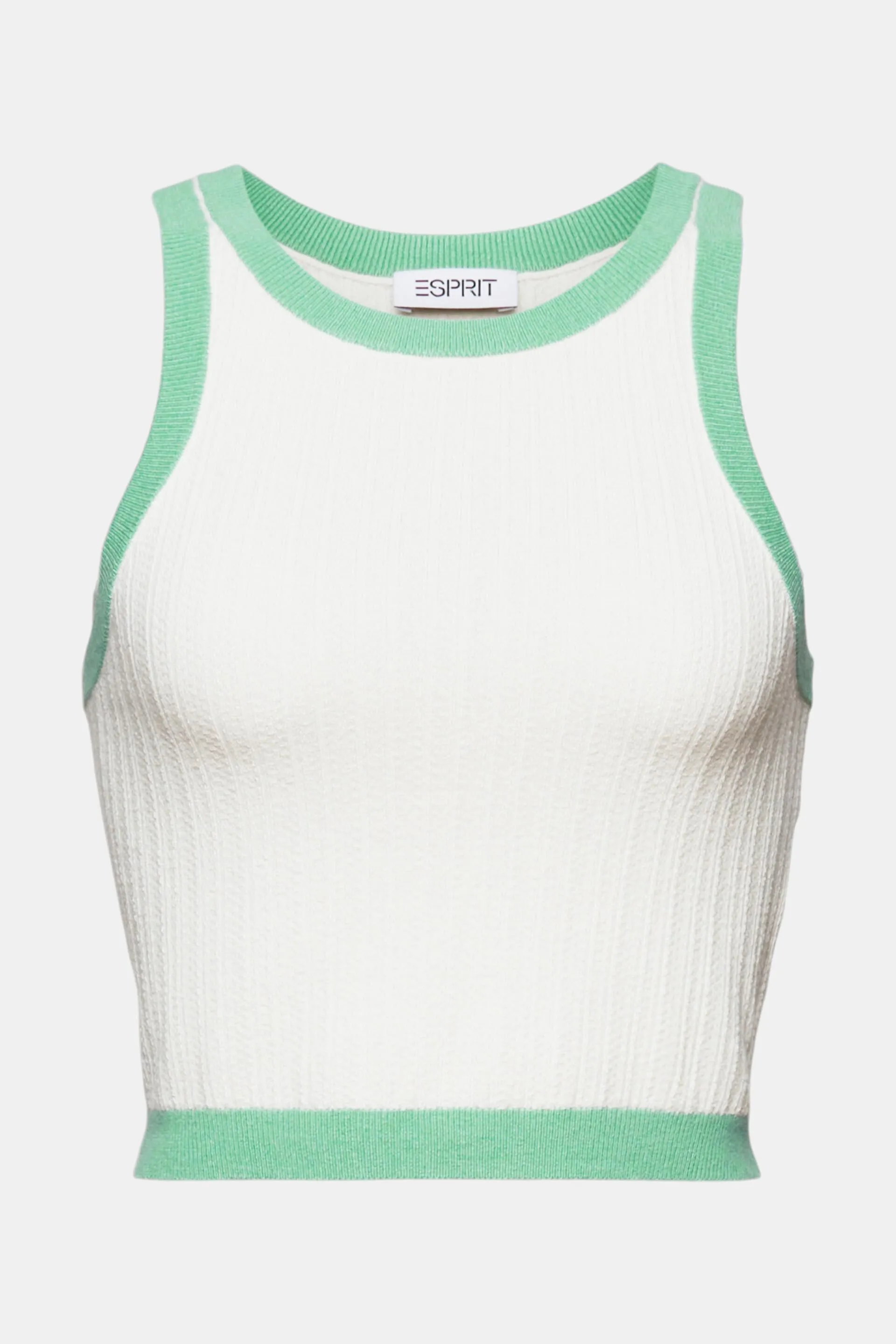 Canotta cropped bicolore