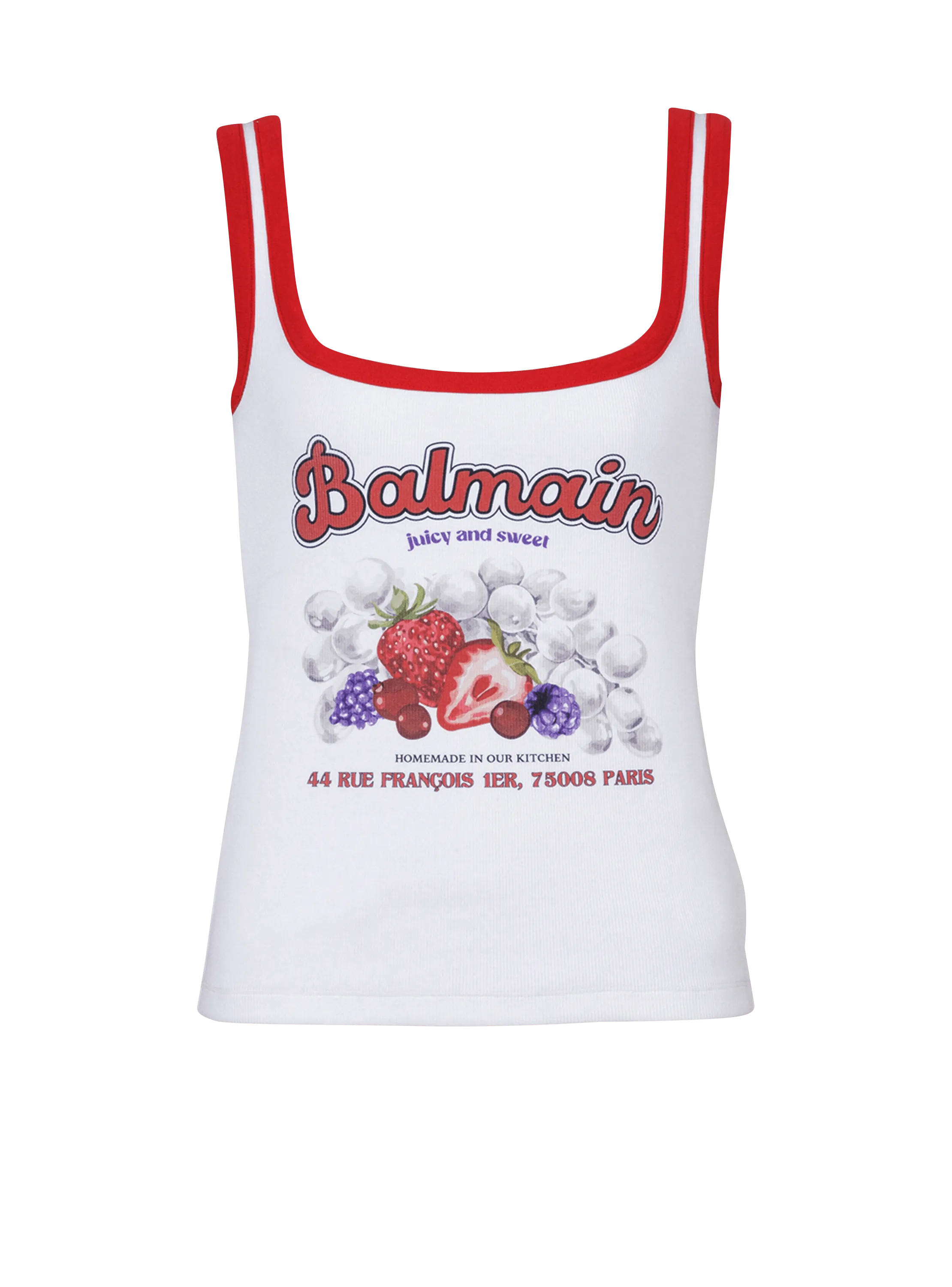 Canotta stampa Balmain frutta