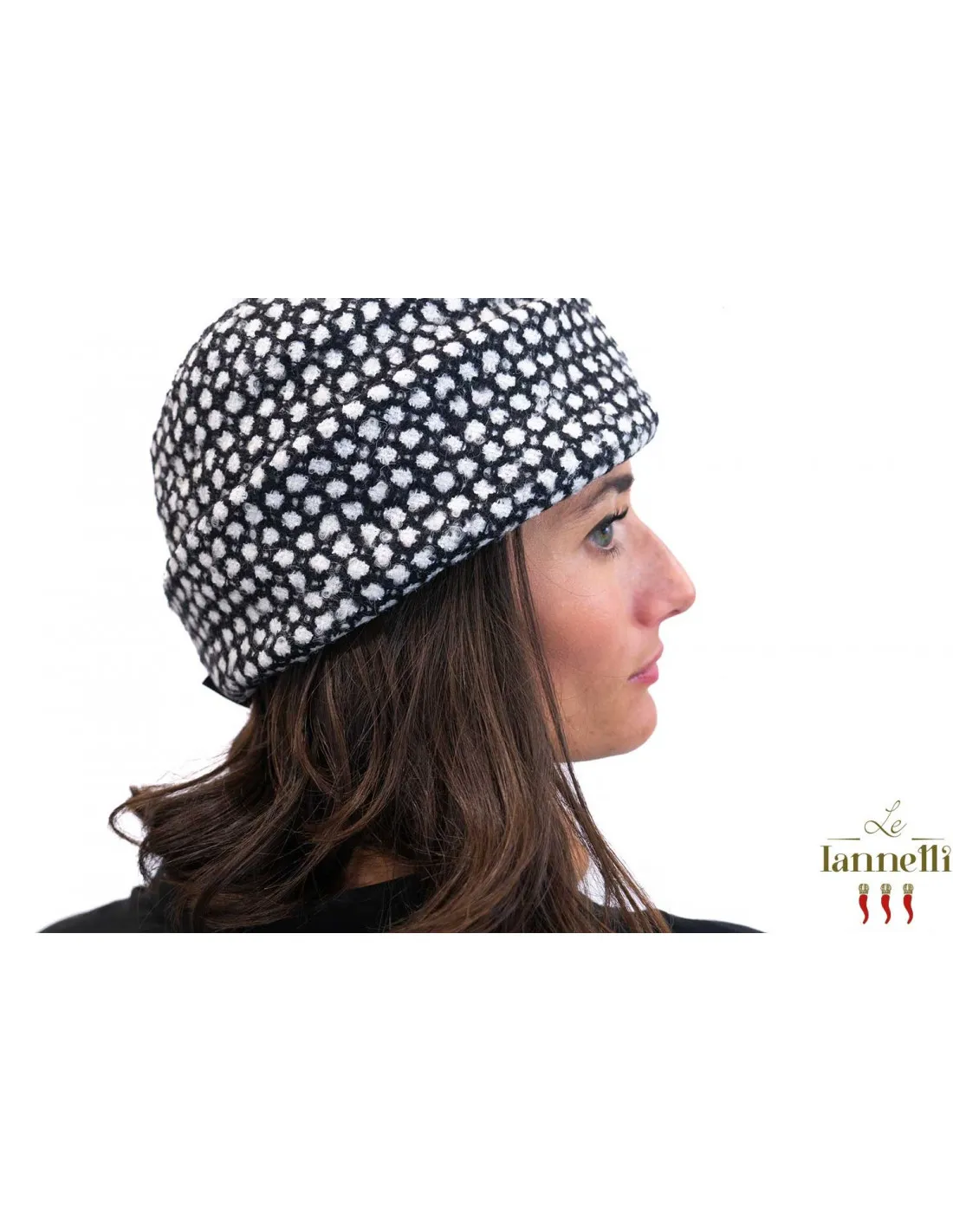 Cappello Borsalino - Pois bianco e nero