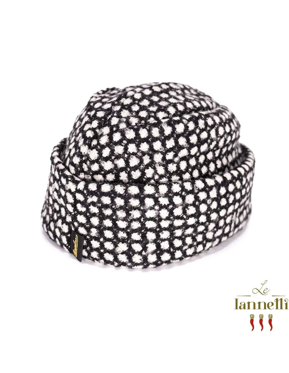 Cappello Borsalino - Pois bianco e nero