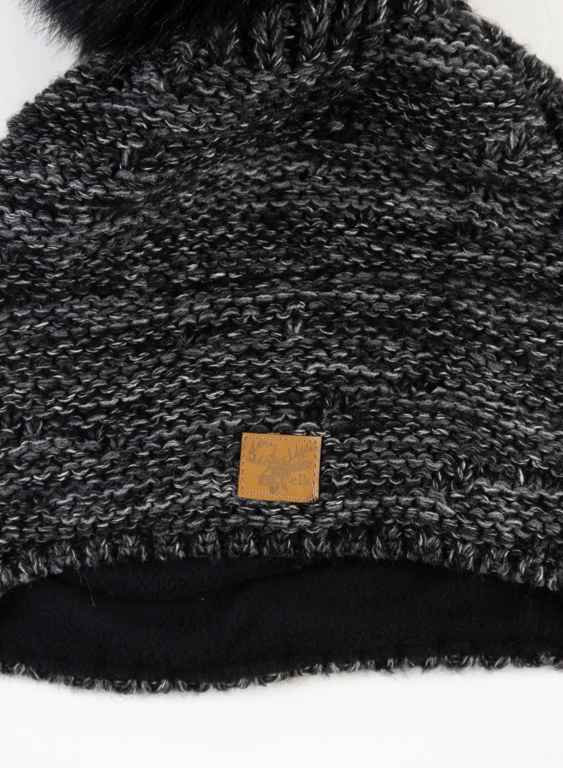 cappello long con pompon