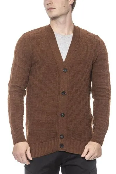 Cardigan in pura lana sugar brown | +39MASQ