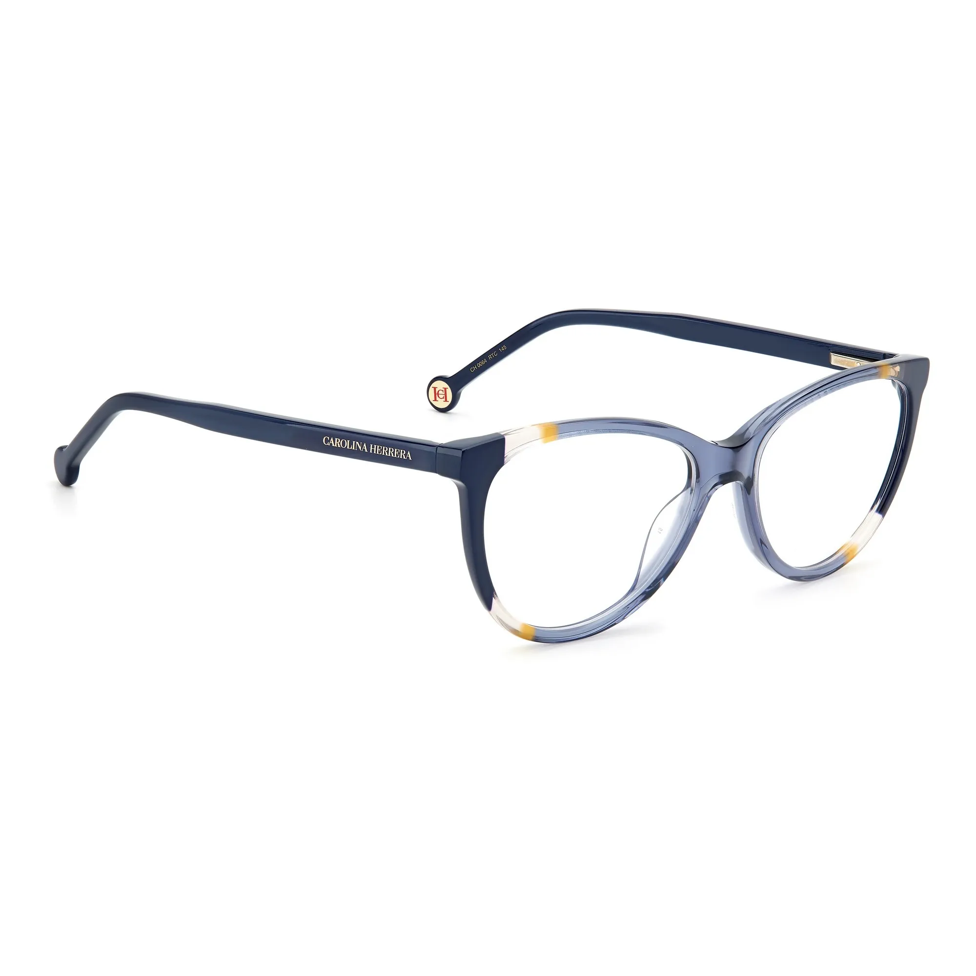   Carolina Herrera CH 0064 - RTC Blu Arancio | Occhiale Da Vista Donna 