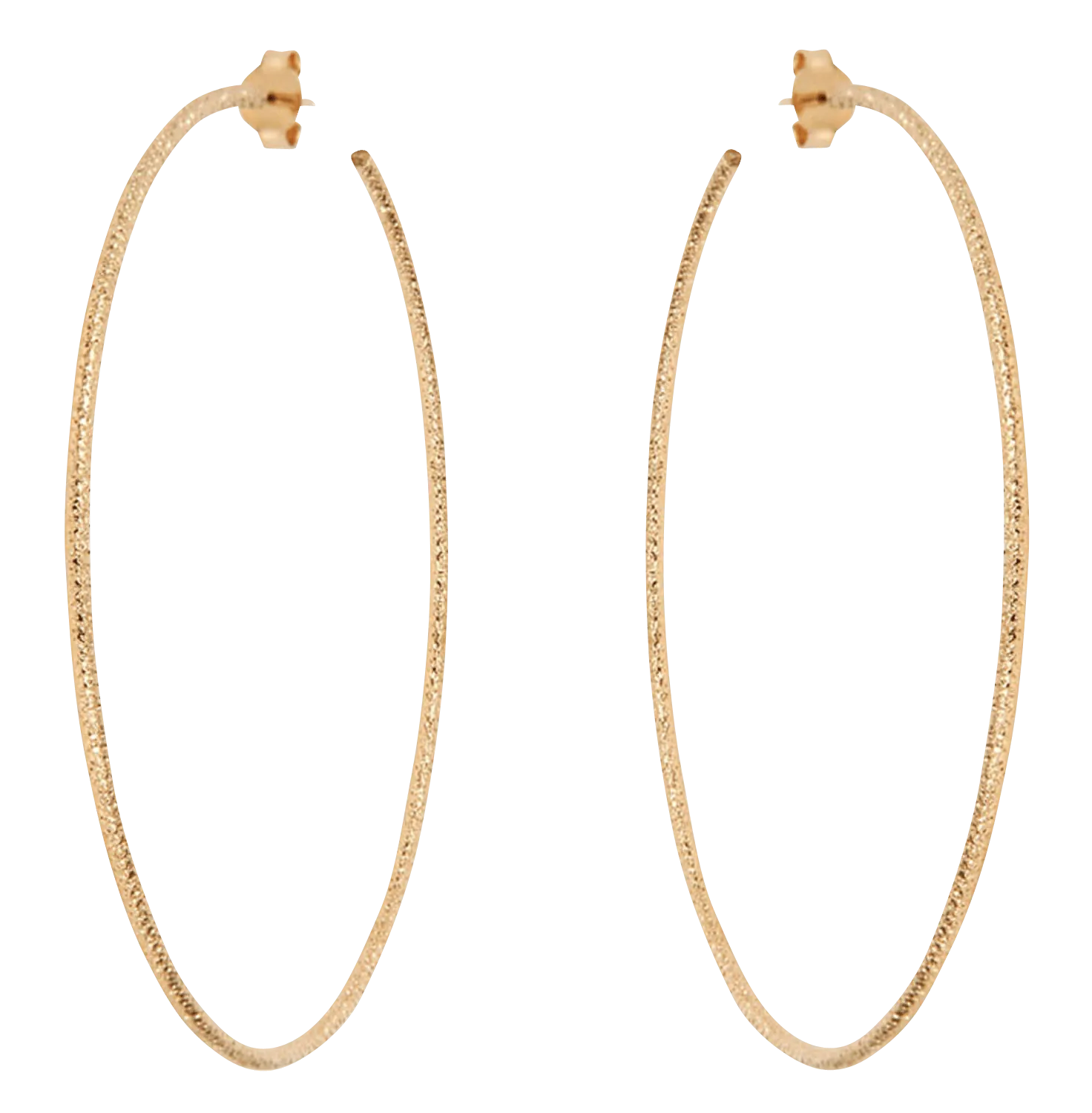  CAROLINE NAJMAN   Orecchini a cerchio XL in ottone dorato all'oro fino | Dorato