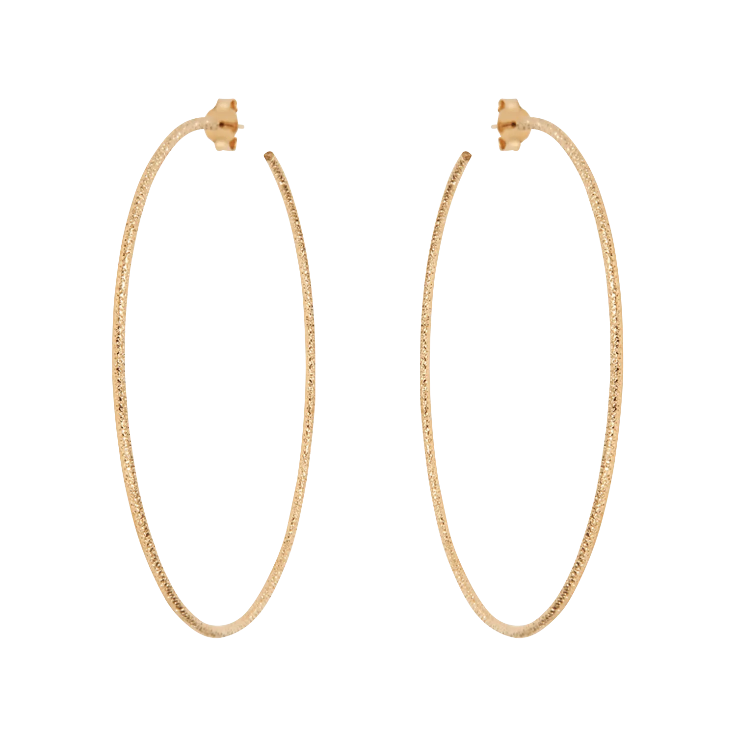  CAROLINE NAJMAN   Orecchini a cerchio XL in ottone dorato all'oro fino | Dorato