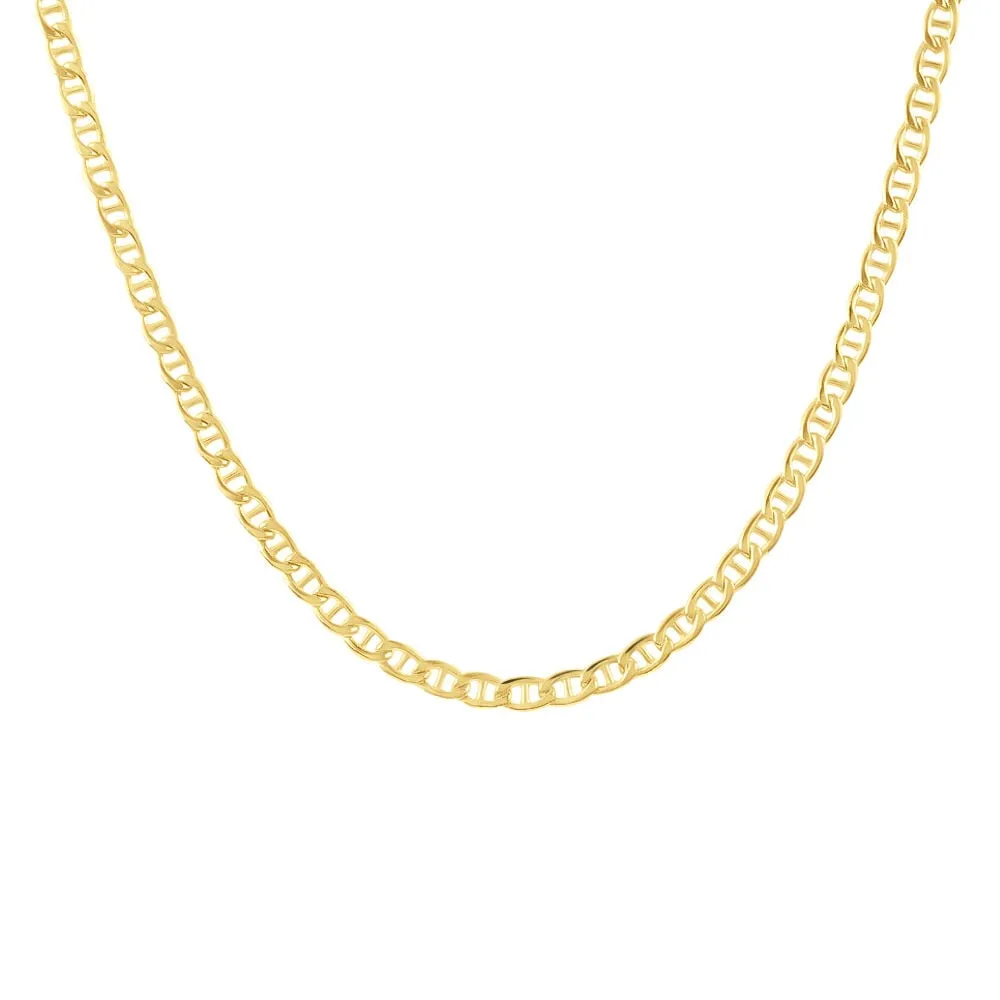 Catena L'homme Or Oro Giallo 375/1000 Maglia Traversino 50 cm 1425016