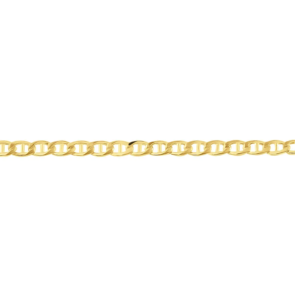 Catena L'homme Or Oro Giallo 375/1000 Maglia Traversino 50 cm 1425016