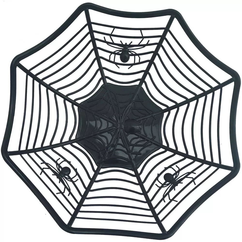 Cestino ragnatela 33 cm in nero