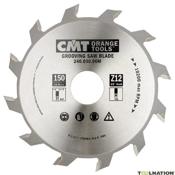 CMT 240.060.07R Sega per scanalature Linea industriale 180 x 35 x 18T Spessore 6 mm
