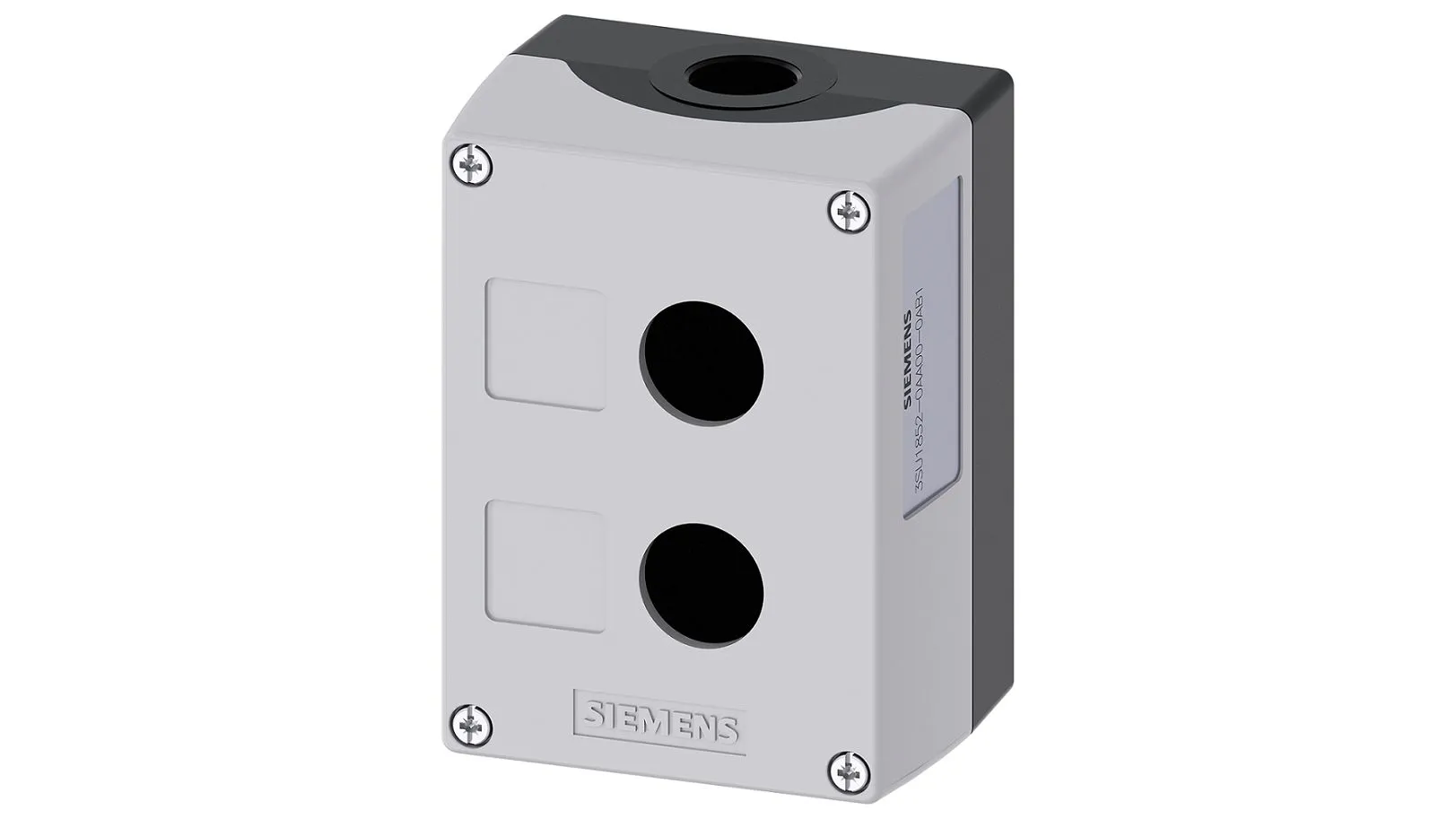 Contenitore Siemens, 2 fori, Ø 22mm, 114 x 85 x 63.8mm