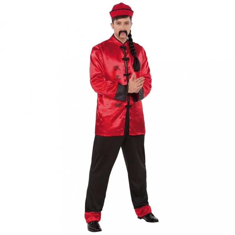 Costume Cinese uomo vestito orientale mandarino