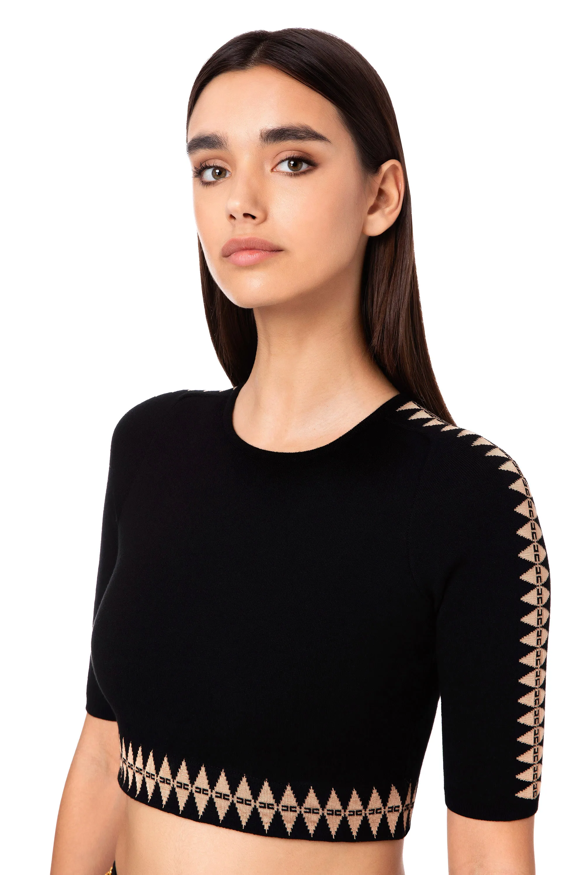 Cropped top bicolor