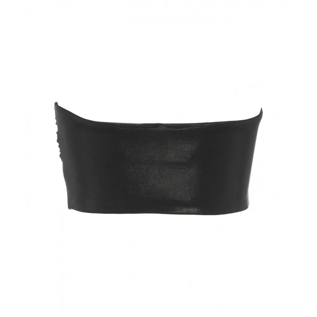 Cropped top nero