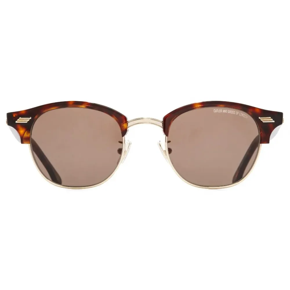 Cutler & Gross - 1334 Kingsman Round Sunglasses - Dark Turtle - Luxury - Cutler & Gross Eyewear